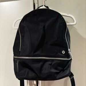 Lululemon Everywhere Backpack Black with Silver Accents LIKE NEW - MAKE OFFERS
